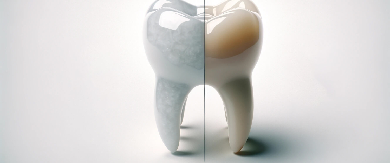 Il illustre la différence entre les facettes en porcelaine et en composite, chaque section mettant en évidence les qualités distinctives des deux types de facettes.