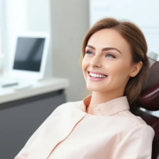 Illustration du concept de blanchiment dentaire professionnel pour des dents blanches et un sourire éclatant